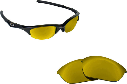 LenSwitch Polarized Replacement Lenses for Oakley Half Jacket Sunglasses Gold