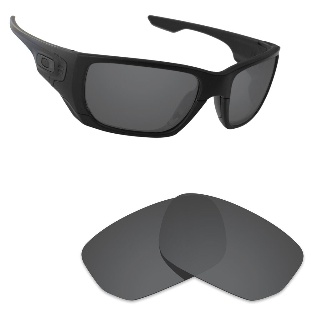 Hawkry Polarized Replacement Lenses For Style Switch Stealth Black