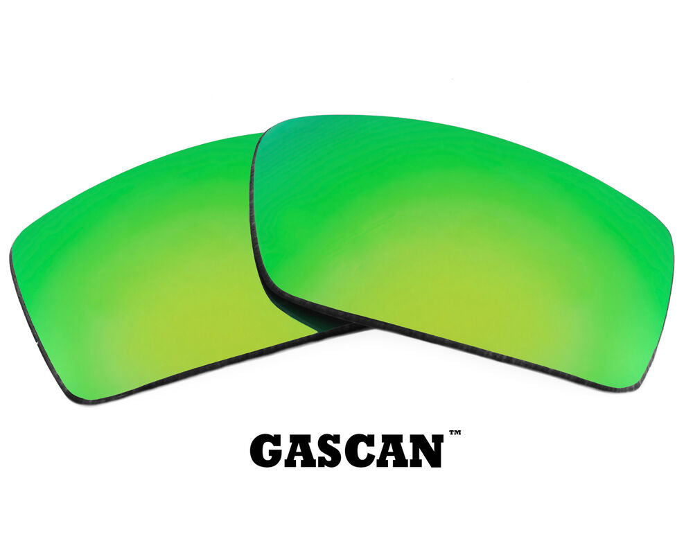 LenSwitch Replacement Lenses for Oakley Gascan Sunglasses Green Mirror