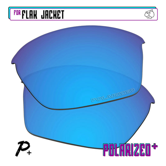 POLARIZED+ Replacement Lens For-Oakley Flak Jacket Sunglass Anti-Scratch