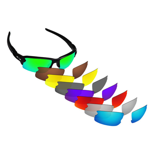 Hawkry Polarized Replacement Lens for-Oakley Flak 2.0 Asian Fit (AF)OO9271 Multi
