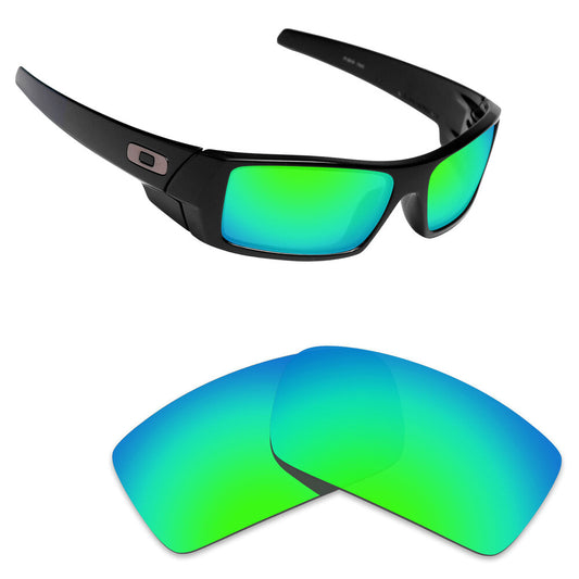 Hawkry Polarized Replacement Lenses for-Oakley Gascan Sunglass Emerald Green