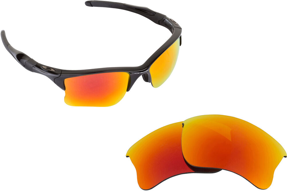 LenSwitch Replacement Lenses for Oakley Half Jacket 2.0 XL Sunglasses Red