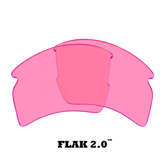 LenSwitch Polarized Replacement Lenses for Oakley Flak 2.0 XL Sunglasses Pink
