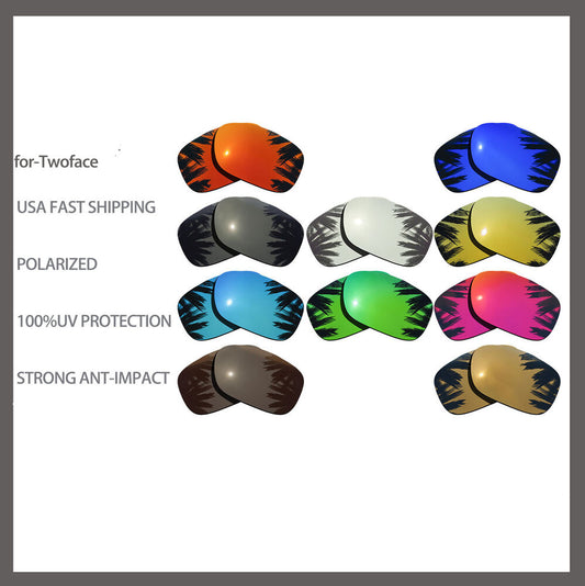 US Replacement Polarized Lenses for-Oakley Twoface OO9189 Anti Scratch