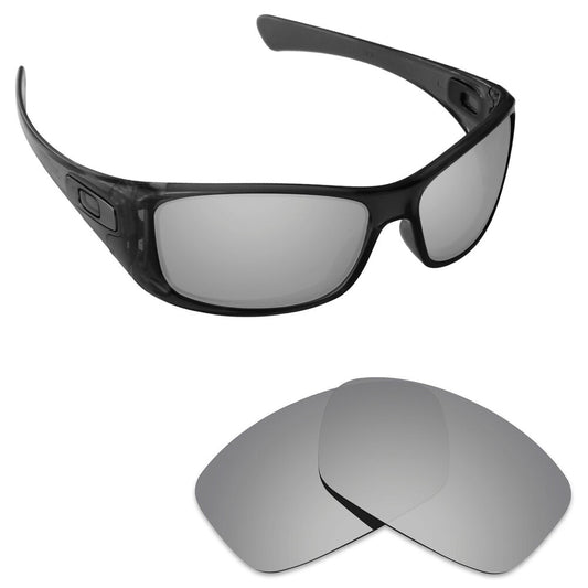 Hawkry Polycarbonate Replacement Lenses for-Oakley Hijinx Sunglass - Silver