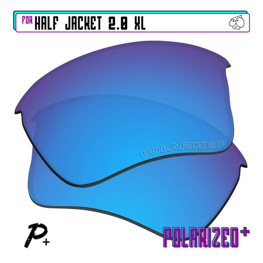 POLARIZED+ Replacement Lens For-Oakley Half Jacket 2.0 XL Sunglass Anti-Scratch