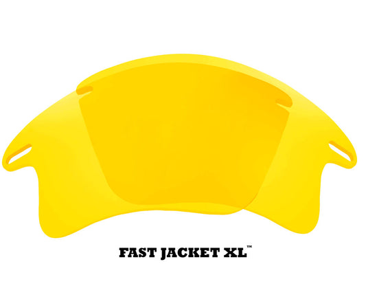 LenSwitch Replacement Lenses for Oakley Fast Jacket XL Sunglasses Yellow