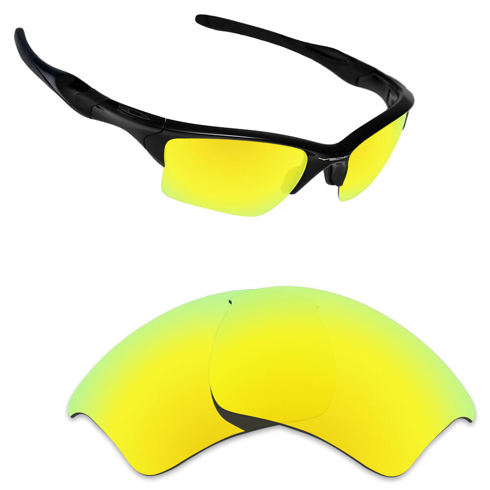 Hawkry Polarized Replacement Lenses for-Oakley Half Jacket 2.0 XL 24K Gold