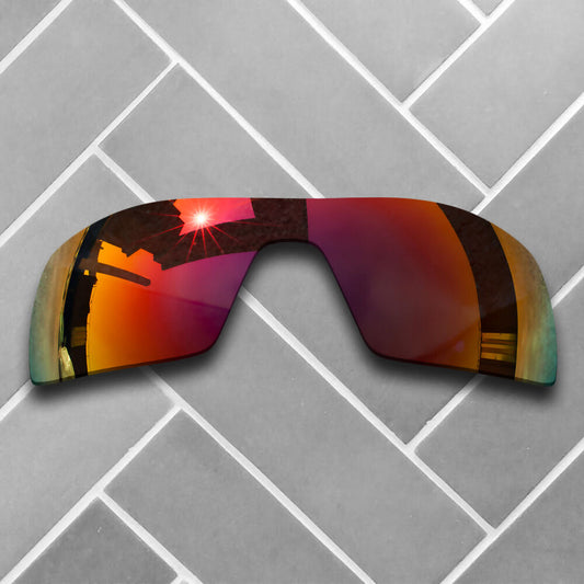 Polarized Magenta Red Mirrored Replacement Lenses for-Oakley Oil Rig