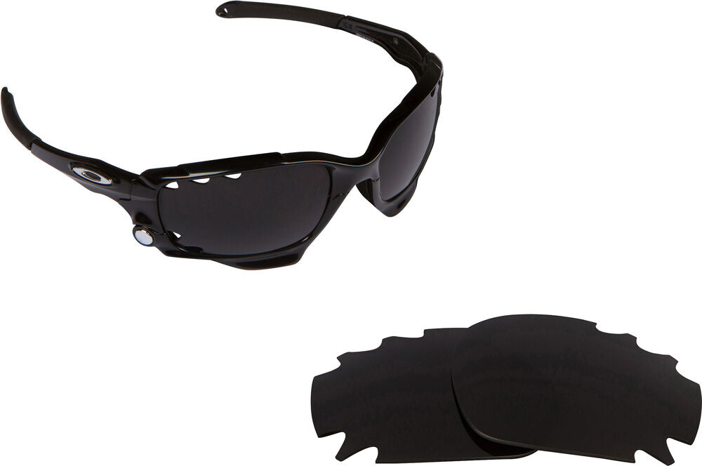 LenSwitch Replacement Lenses for Oakley Jawbone Vented Dark Black Iridium