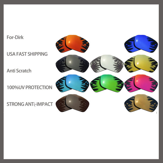 Replacement Polarized Lenses for-Spy Optic Dirk Sunglasses Anti Scratch