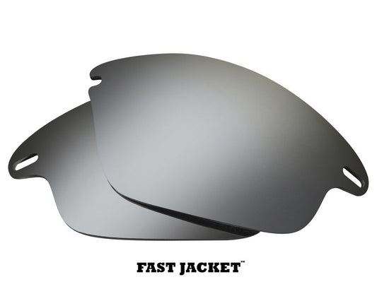 LenSwitch Replacement Lenses for Oakley Fast Jacket Sunglasses Silver Mirror