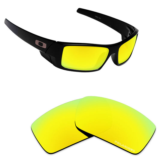 Hawkry SaltWater Proof 24K Gold Replacement Lenses for-Oakley Gascan -Polarized