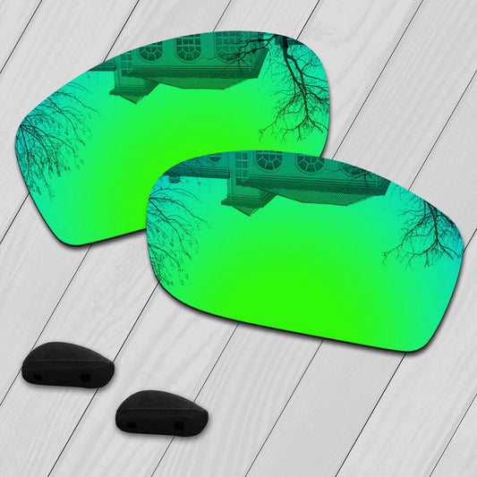POLARIZED Replacement Lens & Nose Pad For-Oakley Fives Squared Sunglasses-Green