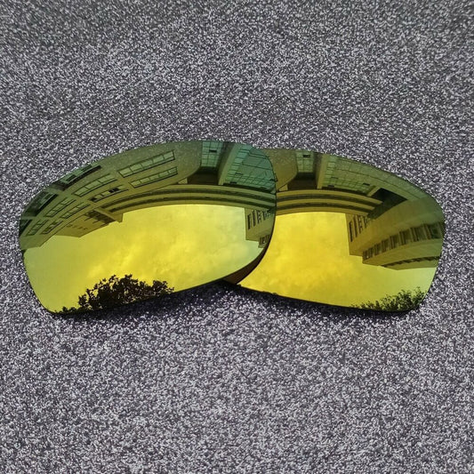 24K Gold Polarized Replacement Lenses For-Oakley Fives Squared Sunglass