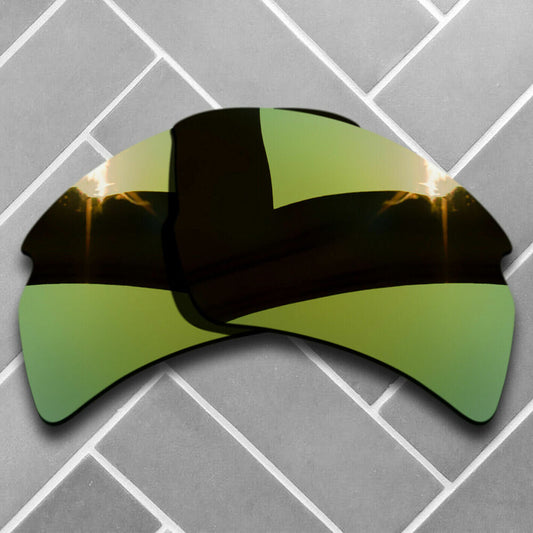 Polarized Golden Mirrored Replacement Lenses for-Oakley Flak 2.0 XL Sunglasses