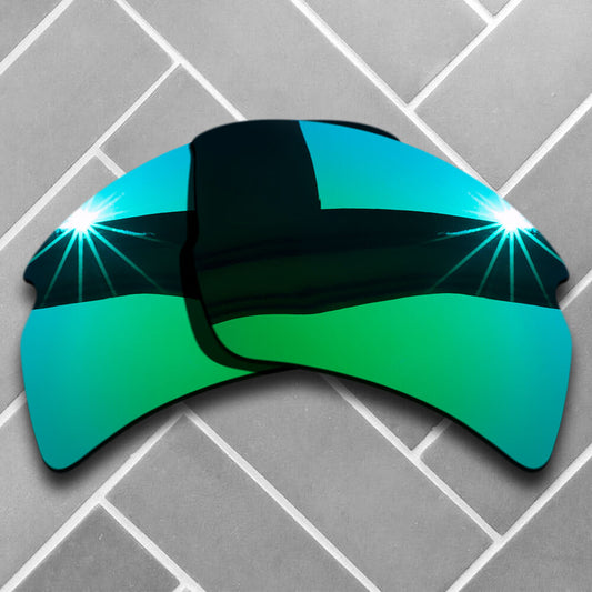 Polarized Jade Green Mirrored Sunglass Replacement Lenses for-Oakley Flak 2.0 XL