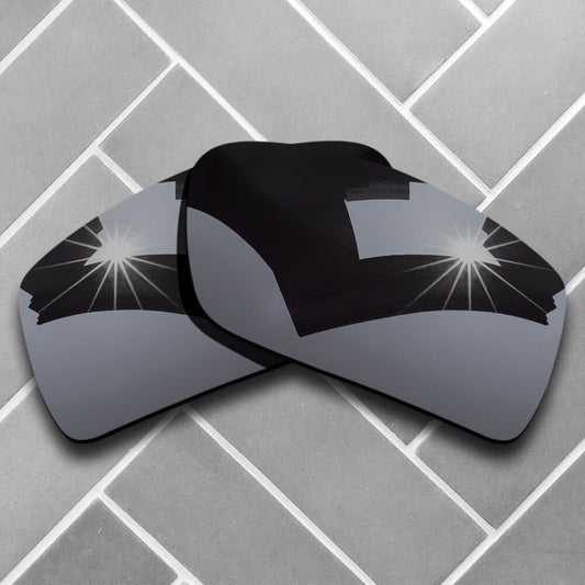 Polarized Black Chrome Mirrored Replacement Lenses for-Oakley Gascan Sunglasses