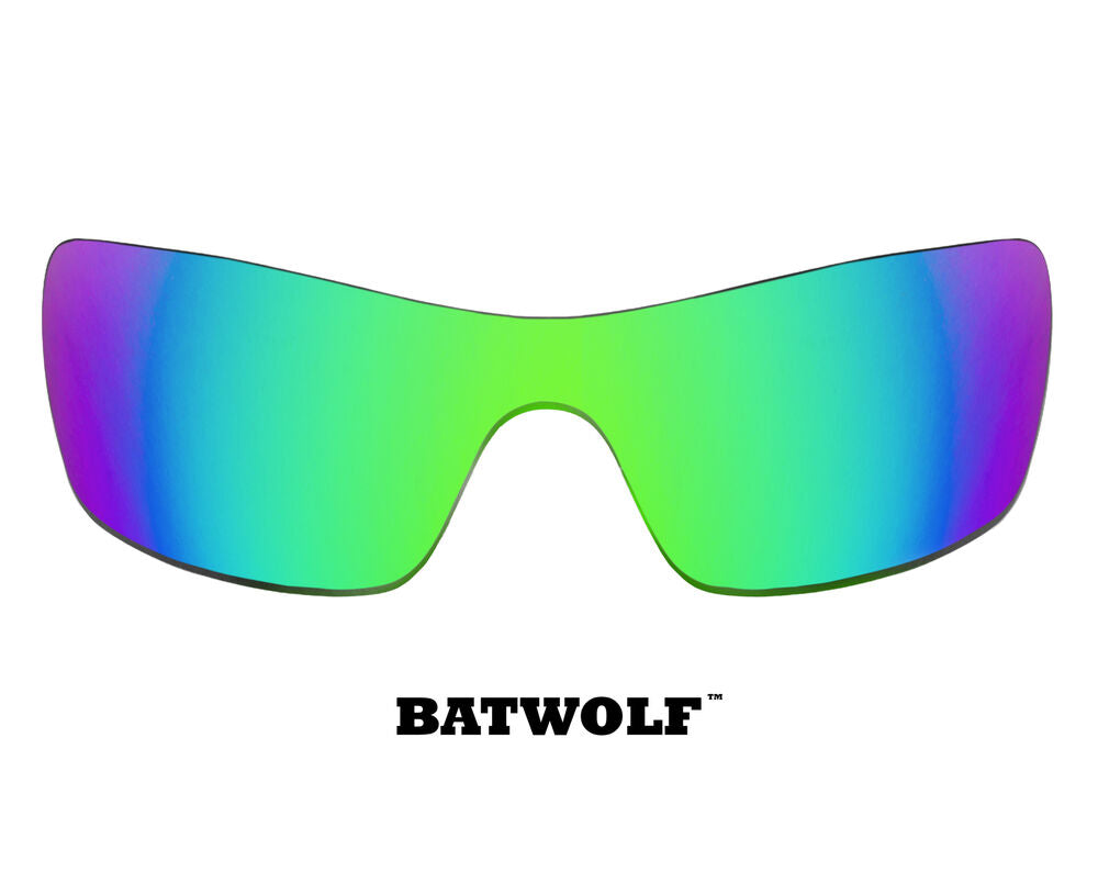 LenSwitch Polarized Replacement Lenses for Oakley Batwolf Sunglasses Green