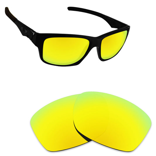 Hawkry Polarized Replacement Lenses for-Oakley Jupiter Carbon 24K Golden