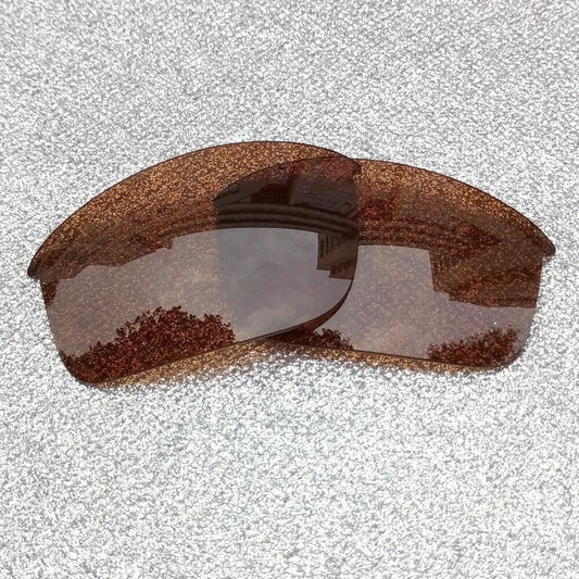 Brown Polarized Replacement Lenses For-Oakley Flak Jacket Frame