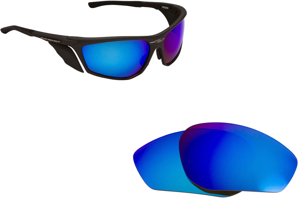LenSwitch Polarized Replacement Lenses for RUDY PROJECT Zyon Sunglasses Blue