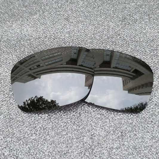 Silver Polarized Replacement Lenses For-Oakley Ten X Sunglass OO9128