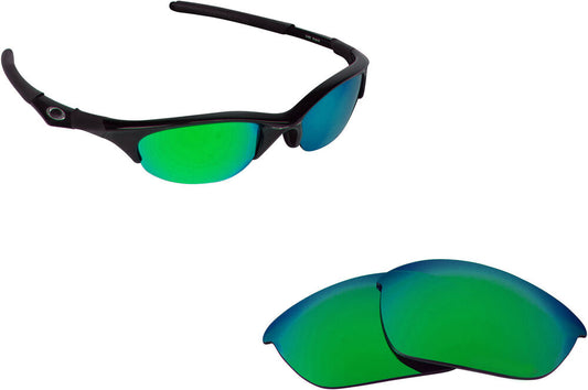 LenSwitch Polarized Replacement Lenses for Oakley Half Jacket Sunglasses Green