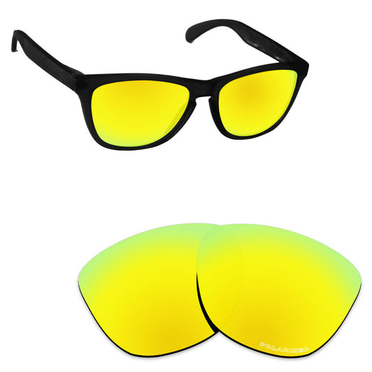 Hawkry SaltWater Proof Gold Replacement Lenses for-Oakley Frogskins -Polarized