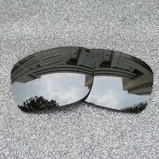 Silver Polarized Replacement Lenses For-Oakley Turbine Frame OO9263