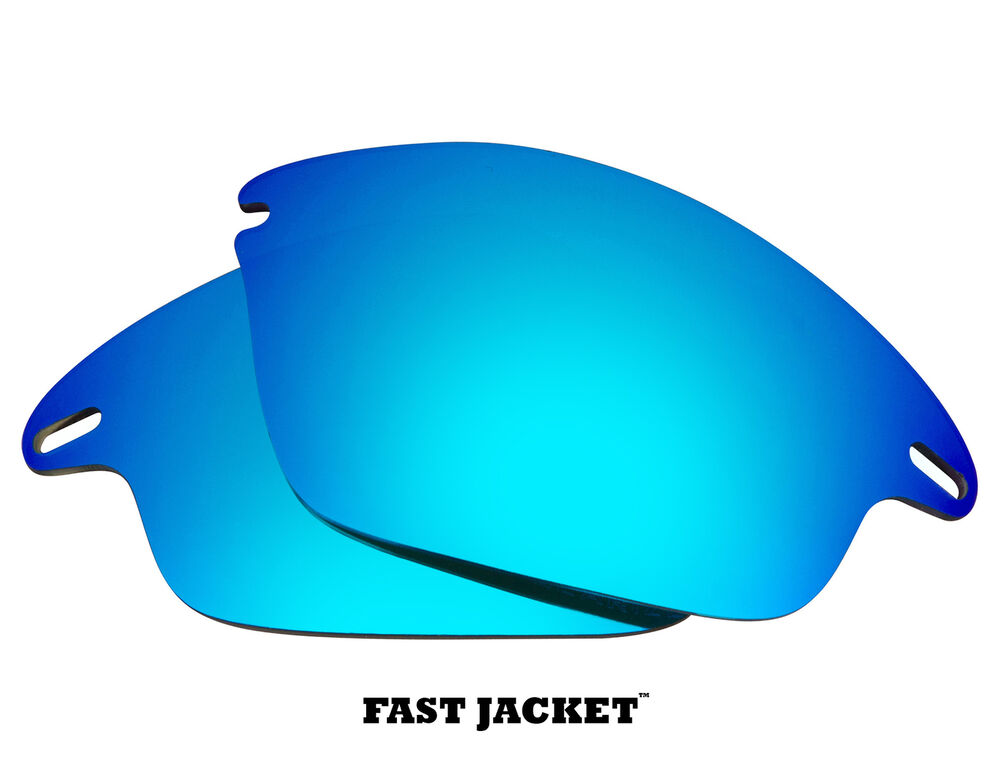 LenSwitch Polarized Replacement Lenses for Oakley Fast Jacket Sunglasses Blue