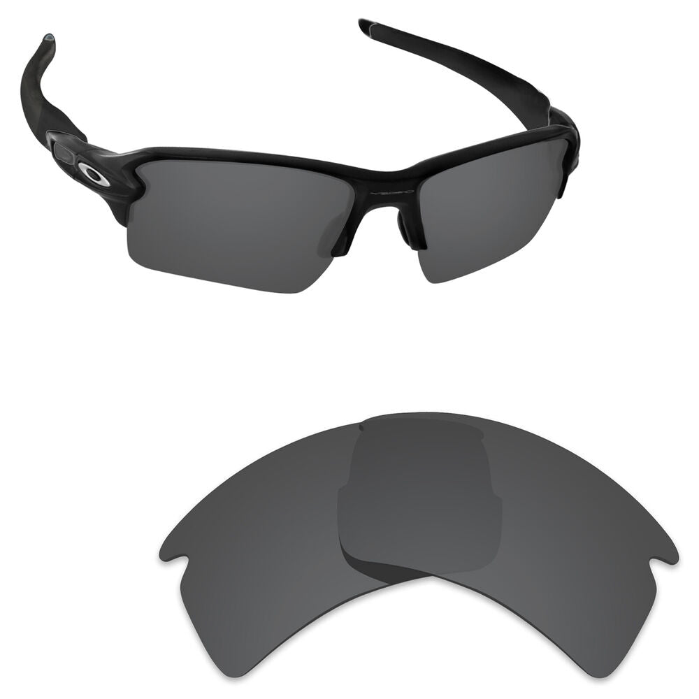 Hawkry Polarized Replacement Lenses for-Oakley Flak 2.0 XL Stealth Black