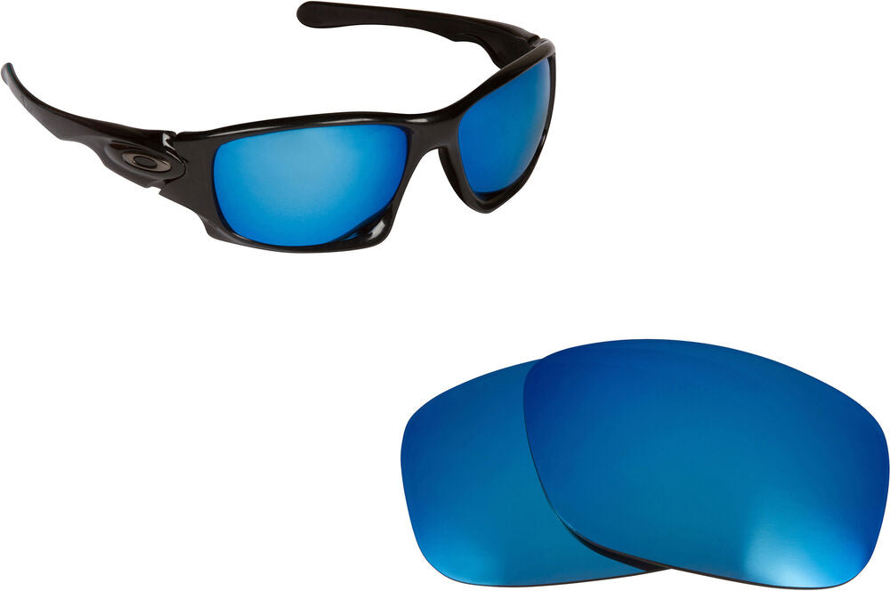 LenSwitch Replacement Lenses for Oakley Ten X Sunglasses Blue Mirror