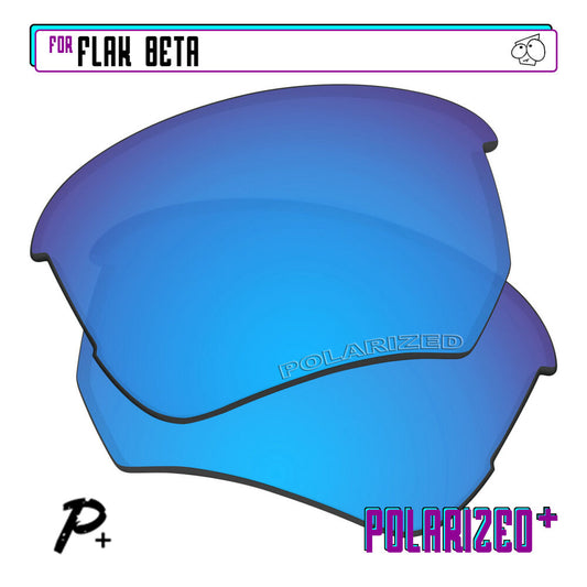 POLARIZED+ Replacement Lens For-Oakley Flak Beta Sunglass Anti-Scratch