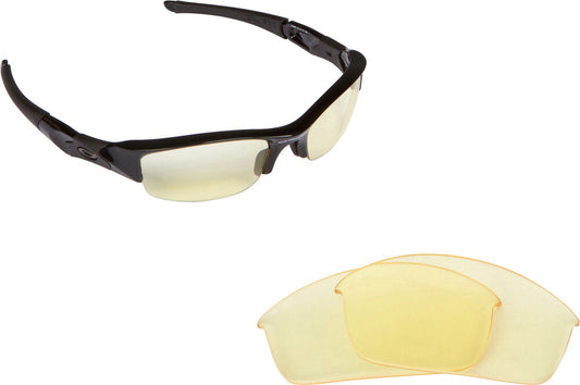 LenSwitch Polarized Replacement Lenses for Oakley Half Jacket Sunglasses Yellow