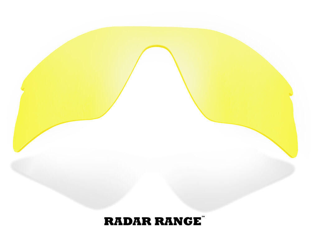 LenSwitch Replacement Lenses for Oakley Radar Range Sunglasses Yellow