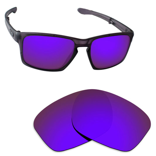 Hawkry Polarized Replacement Lenses for-Oakley Sliver F Sunglass Violet Purple