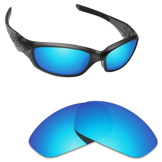 Hawkry Polarized Replacement Lenses for-Oakley Straight Jacket 2007 Ice Blue