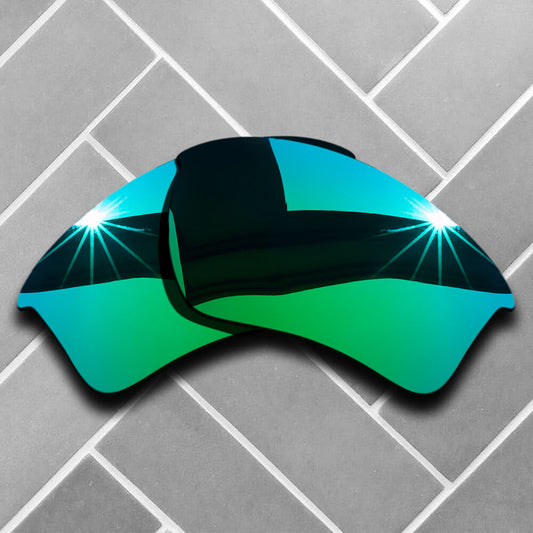 Polarized Jade Green Mirrored Replacement Lenses for-Oakley Half Jacket 2.0 XL