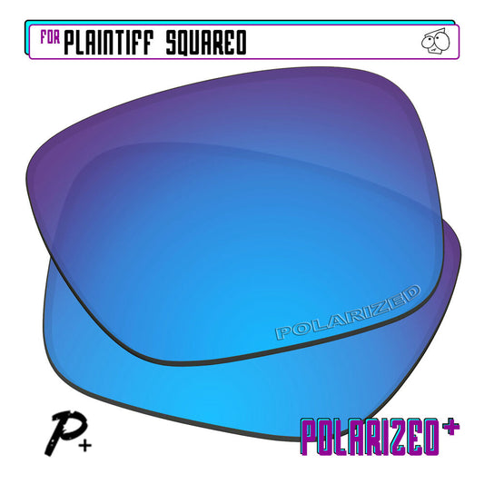 POLARIZED+ Replacement Lens For-Oakley Plaintiff Squared Sunglass Anti-Scratch