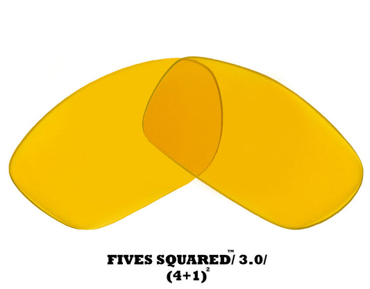 LenSwitch Replacement Lenses for Oakley Fives 3.0 Sunglasses Yellow