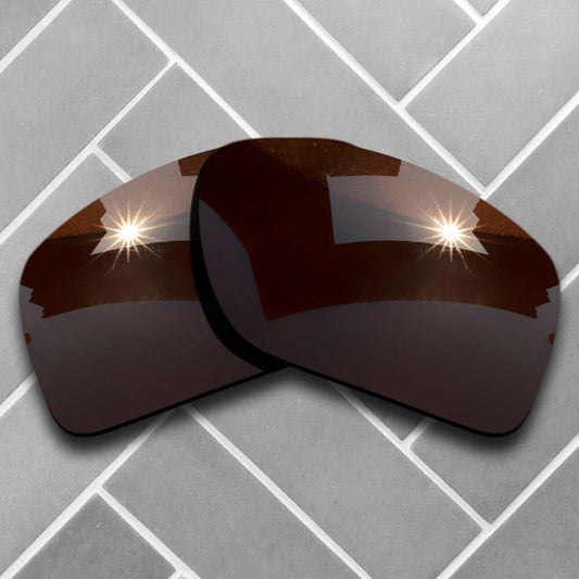 Polarized Nut Brown Lenses Replacement for-Oakley Big Taco Sunglasses