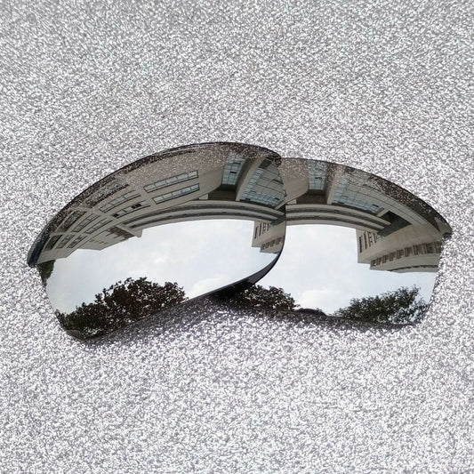 Silver Polarized Replacement Lens For-Oakley Half Jacket 2.0 XL Sunglass OO9154