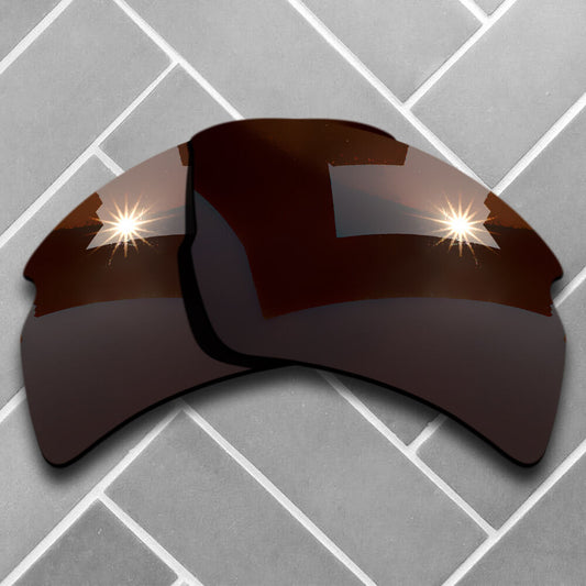 Polarized Nut Brown Replacement Lenses for-Oakley Flak 2.0 XL Sunglasses