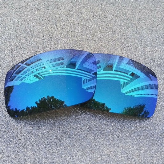 2 Sets Ice Blue Polarized Replacement Lenses For-Oakley Oil Drum Sunglass