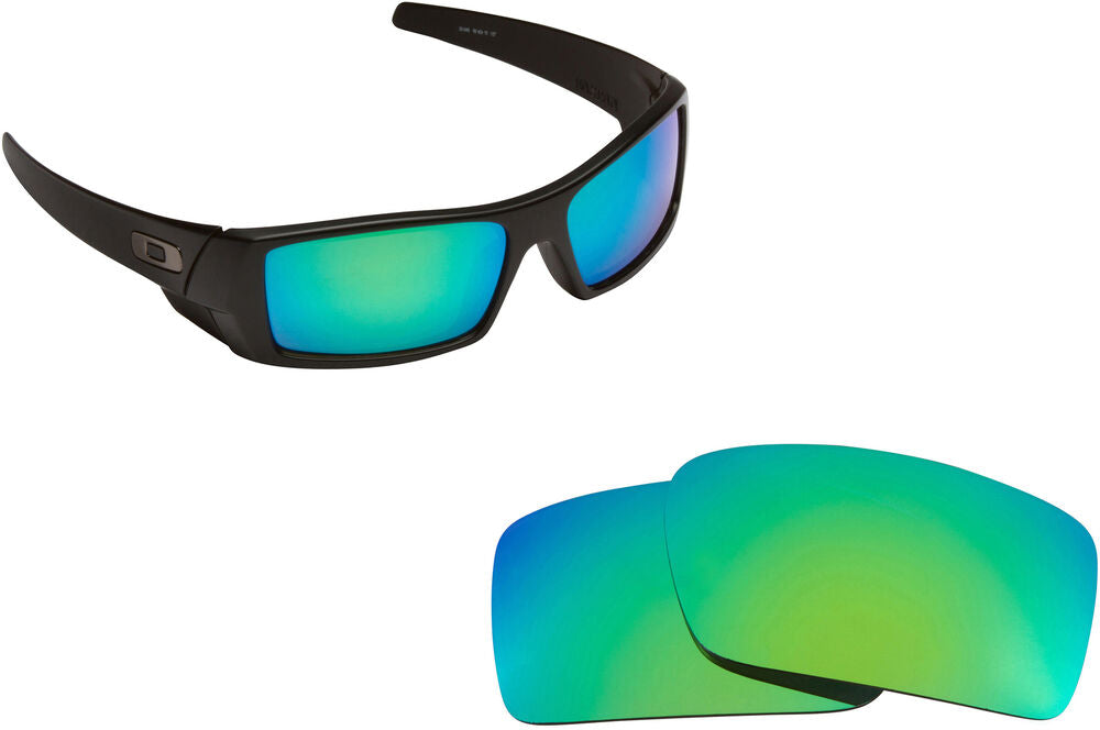 LenSwitch Replacement Lenses for Oakley Gascan S Sunglasses Green Mirror