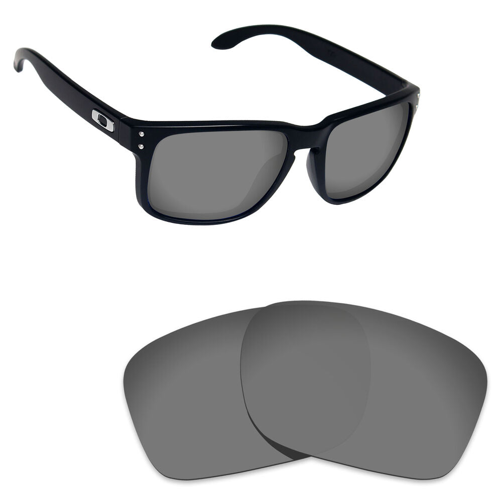 Hawkry Polarized Replacement Lenses for-Oakley Holbrook Sunglass Sport Black