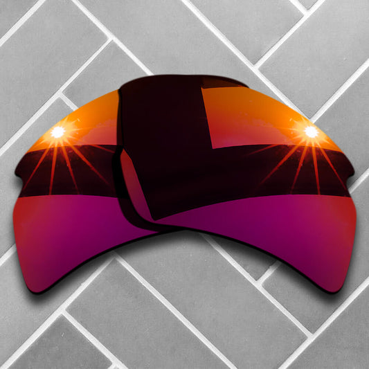 Polarized Magenta Red Mirrored Replacement Lenses for-Oakley Flak 2.0 XL