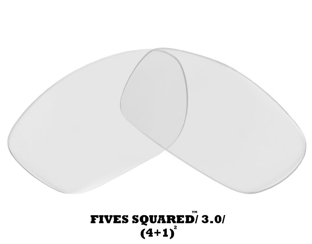 LenSwitch Replacement Lenses for Oakley Fives 3.0 Sunglasses Crystal Clear